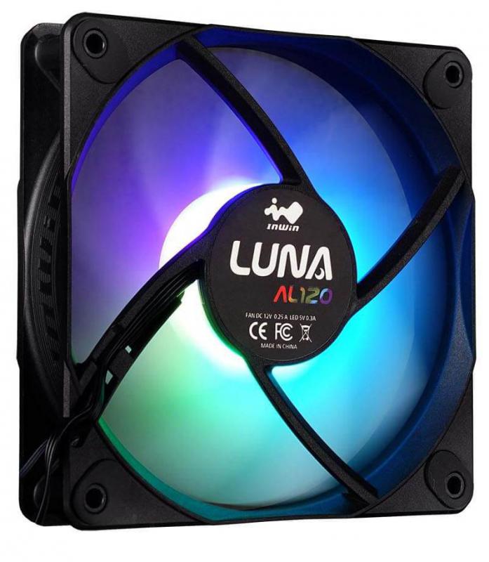 InWin LUNA AL120 120mm ARGB Case Fans 3-Pack AMD Bundle — High Airflow PWM RGB