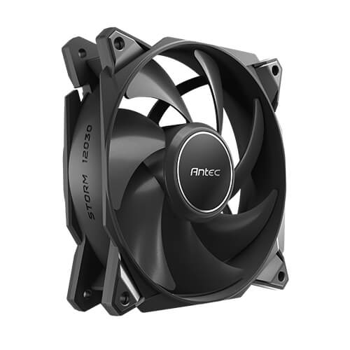 Antec StormT3 120mm PWM FDB High Airflow Case Fan — 66.56CFM 2.7mmH2O Woven Cable Daisy Chain 3YR