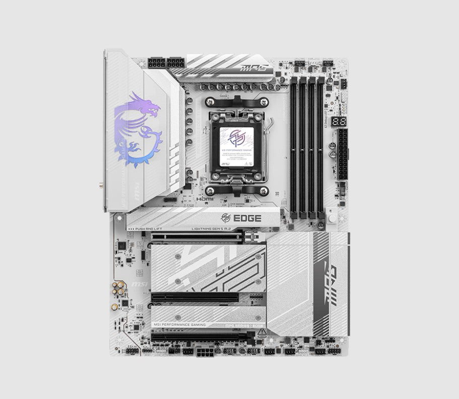 MSI B850 EDGE TI WIFI ATX AMD AM5 Motherboard 4x DDR5 256GB 3x PCIe 4x M.2 Wi-Fi 7