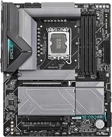 Gigabyte Z890 EAGLE WIFI7 P ATX Intel Z890 LGA1851 Motherboard — DDR5 Wi-Fi 7 4xM.2 USB-C PCIe 5.0