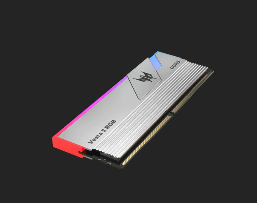 Acer Predator VESTA II 32GB (2x16GB) DDR5-6000 CL36 UDIMM Desktop RAM Silver — XMP 3.0 EXPO