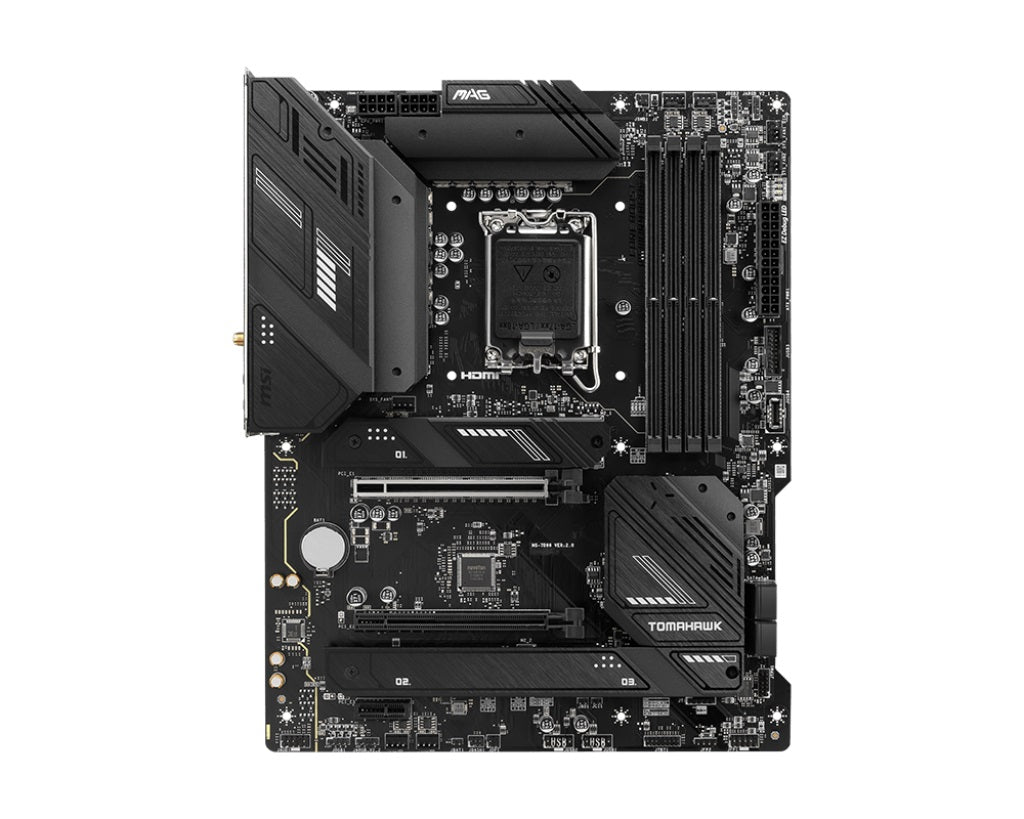 MSI MAG B760 TOMAHAWK WIFI ATX Intel LGA1700 Motherboard 4x DDR5 192GB 2x PCIe 3x M.2 4x SATA USB 3.2 USB-C
