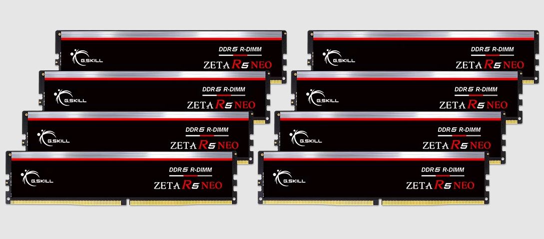 G.SKILL Zeta R5 Neo 128GB (8x16GB) DDR5 6000 MT/s R-DIMM | CL30 | AMD EXPO | ECC