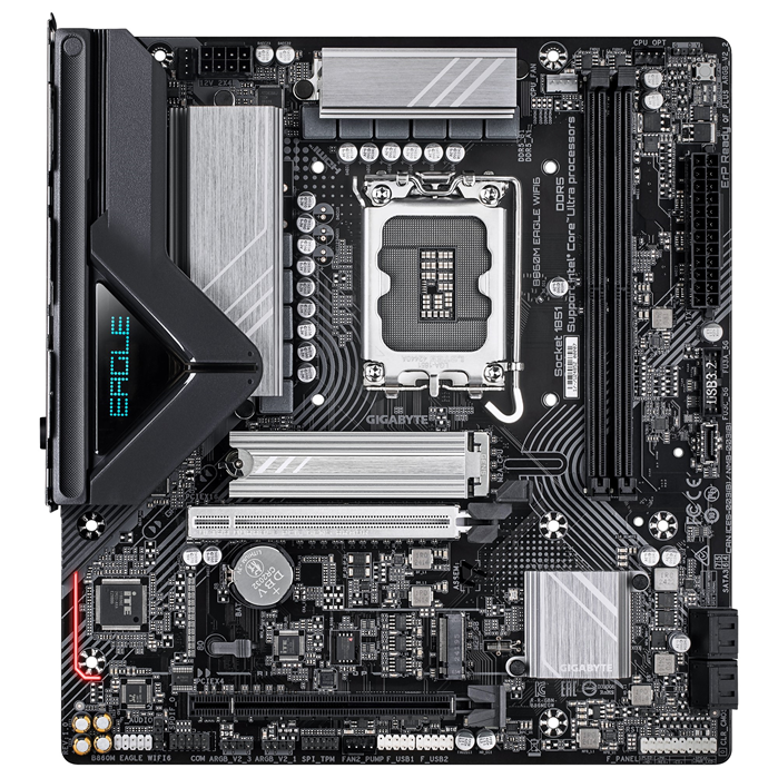 Gigabyte B860M EAGLE WIFI6 Micro-ATX Intel B860 LGA1851 Motherboard — DDR5 Wi-Fi 6 Dual M.2 PCIe 4.0