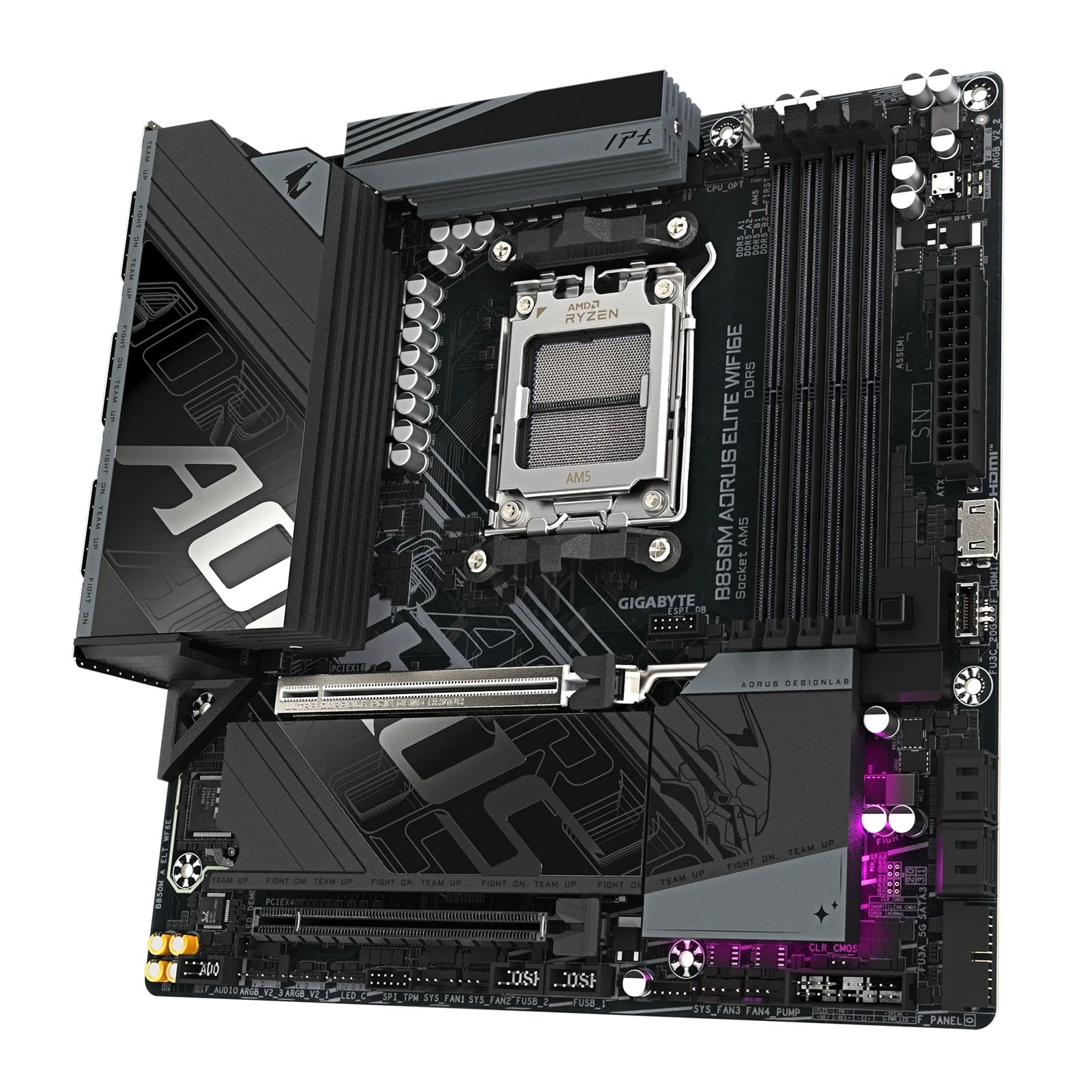 Gigabyte B850M AORUS ELITE WIFI6E Micro-ATX AMD AM5 Motherboard DDR5 256GB PCIe 5.0 Dual M.2 2.5GbE Wi-Fi 6E