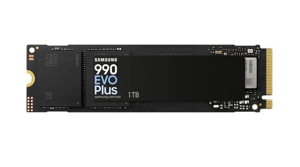 Samsung 990 EVO Plus 1TB M.2 2280 PCIe Gen5 NVMe SSD — 7150MB/s Read 6300MB/s Write AES 5YR