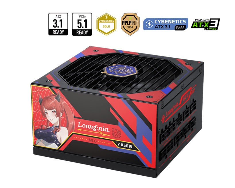 MSI MAG A850GLS MLG Edition 850W 80+ Gold Fully Modular Silent Power Supply