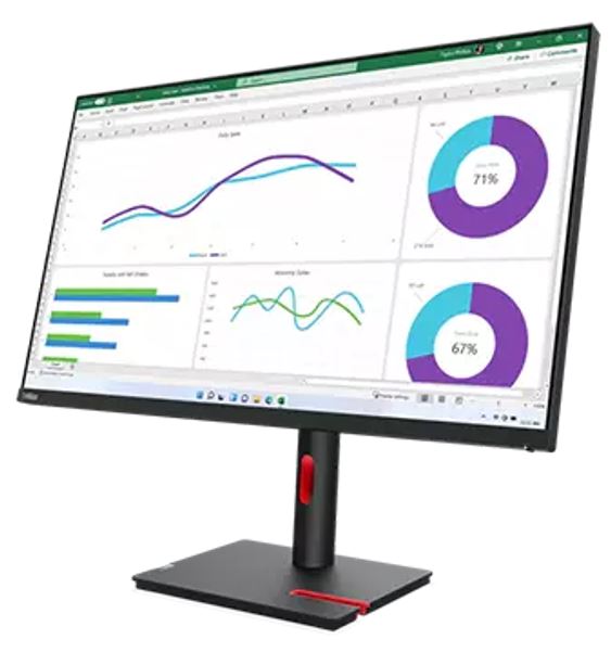 Lenovo ThinkVision T32H-30 31.5" QHD 60Hz IPS Monitor 2560x1440 Height Adjust USB-C 90W PD RJ45 DP HDMI VESA
