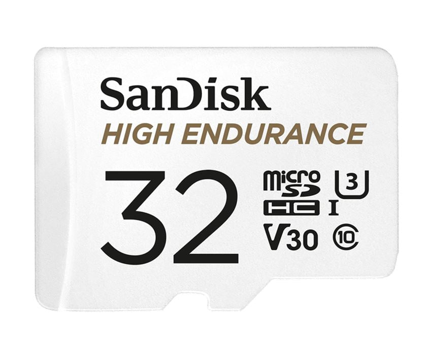 SanDisk High Endurance 32GB microSD Card 100MB/s Read 40MB/s Write 2500hrs 4K UHD V30 U3 Dash Cam Security Camera