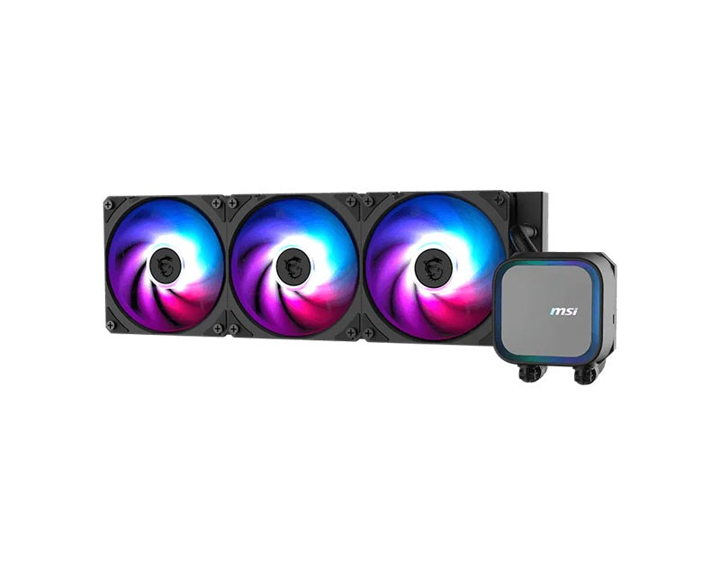 MSI MAG CORELIQUID A13 360 Black 360mm AIO Liquid CPU Cooler 2.4" IPS LCD 2-Fan AMD AM5/AM4 3YR