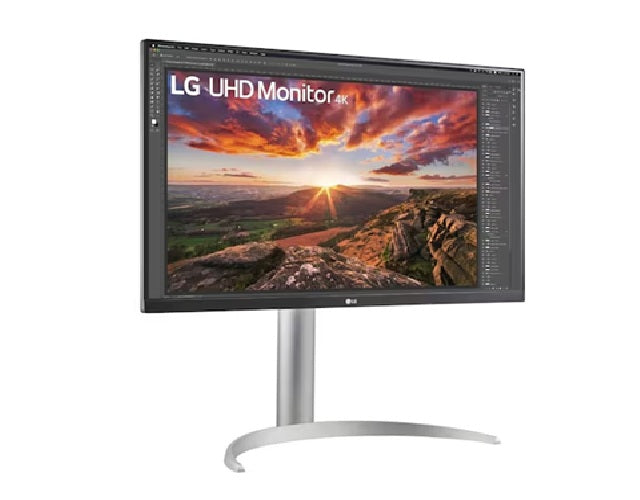 LG 27" 4K UHD IPS Monitor USB-C HDR400 DCI-P3 95% AMD FreeSync 3840x2160 60Hz Height Pivot Stand