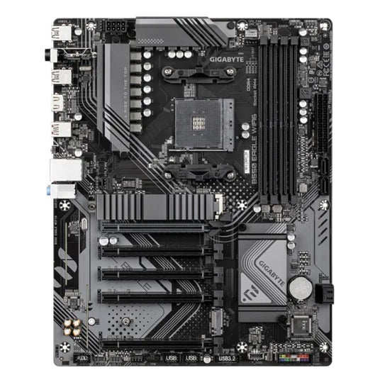 Gigabyte B550 EAGLE WIFI6 ATX AMD B550 AM4 Motherboard — DDR4 Wi-Fi 6 Dual M.2 PCIe 4.0 Bluetooth 5.3