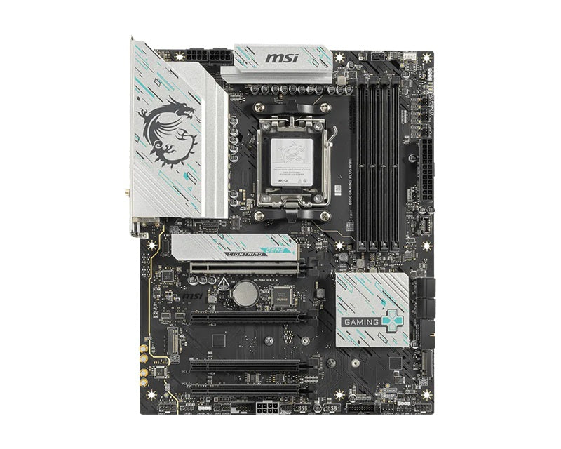 MSI B850 GAMING PLUS WIFI ATX AMD AM5 Motherboard 4x DDR5 8200MHz OC PCIe 5.0 M.2 Gen5 Wi-Fi 7 5Gb LAN USB 10G