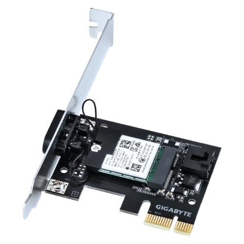 Gigabyte GC-WIFI6E Wi-Fi 6E PCIe 4.0 x1 Add-in Card MediaTek MT7902 6GHz 802.11ax 1200Mbps Bluetooth 5.2