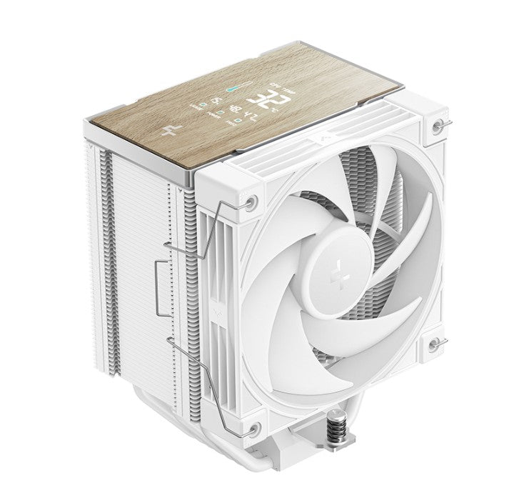 DeepCool AK700 Digital White AI Dynamic Dual-Tower CPU Cooler Digital Display 7 Heat Pipes Intel LGA1851/1700/1200/115X AMD AM5/AM4