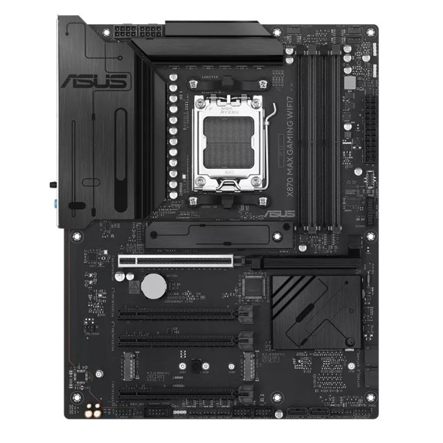 ASUS X870 MAX GAMING WIFI7 ATX AMD AM5 Motherboard 4x DDR5 256GB PCIe 5.0 3x M.2 Wi-Fi 7 Bluetooth 5.4 2.5GbE USB4