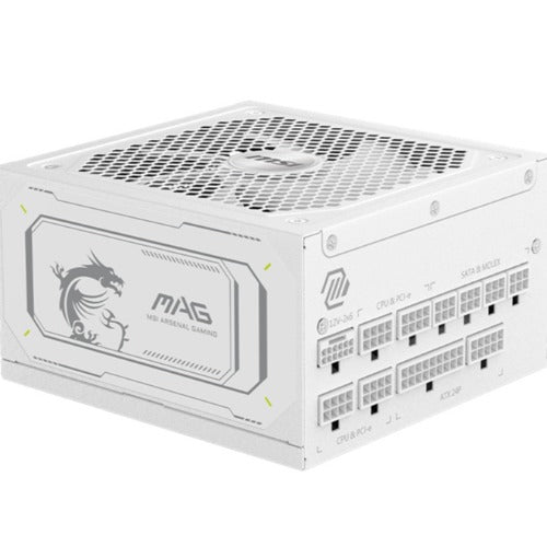 MSI MAG A1000GL PCIe5 White 1000W 80+ Gold Fully Modular ATX Power Supply PCIe 5.0 FDB Fan 10YR Warranty