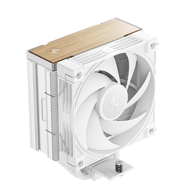 DeepCool AK400 G2 White Wood Grain Single-Tower CPU Cooler 4 Heat Pipes 4-Pin PWM Intel LGA1851/1700 AMD AM5/AM4