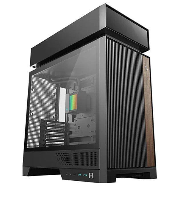DeepCool CL660 Black ATX Innovative Compartmentalized Mid-Tower Case 2x ARGB Pre-Installed Fans