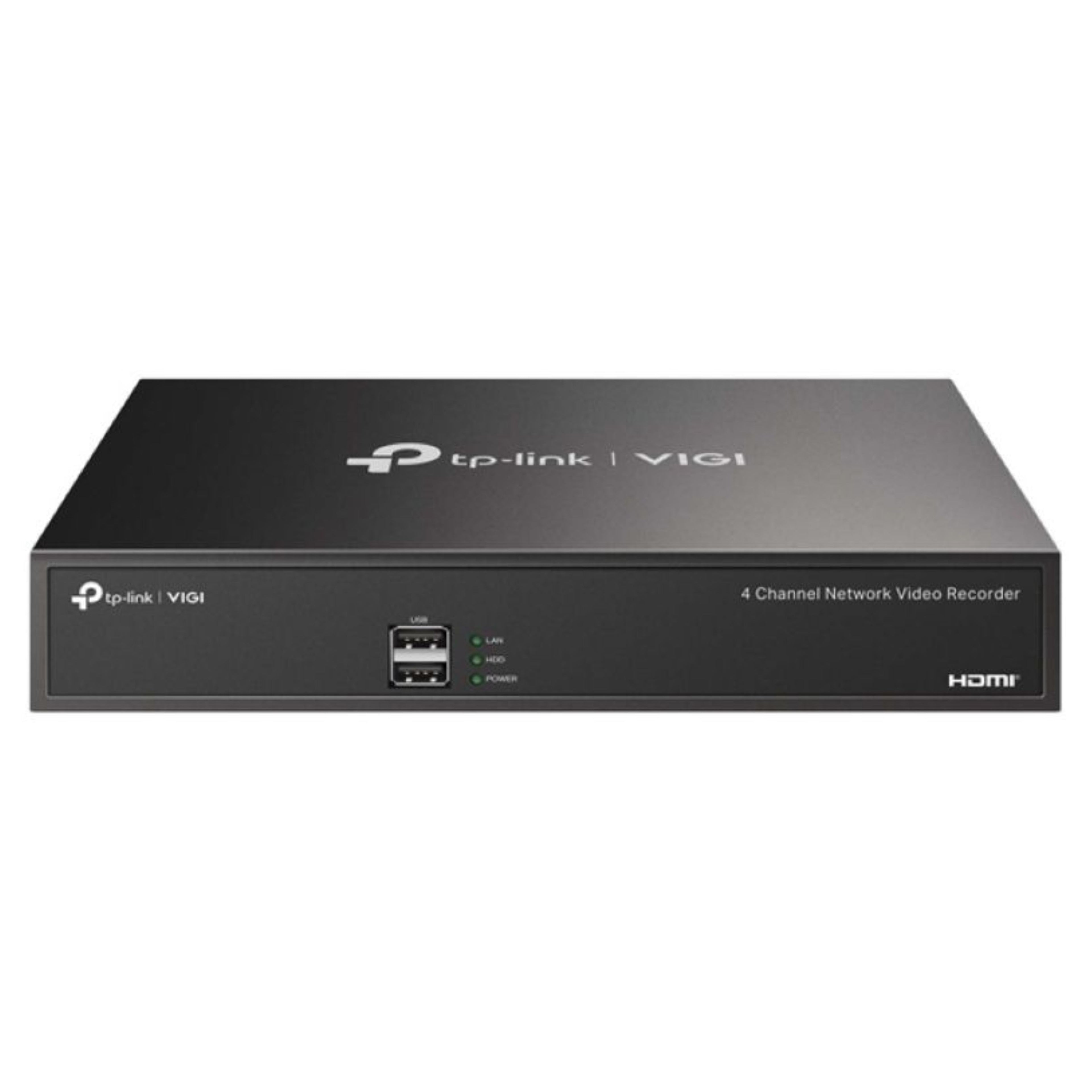 TP-Link VIGI NVR1004H 4 Channel Network Video Recorder — 24/7 Recording Up to 6TB Remote Monitoring (HDD Not Included)