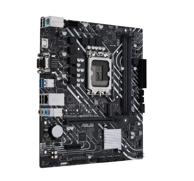 ASUS PRIME H610M-D D4-CSM Micro-ATX Intel H610 LGA1700 Motherboard — DDR4 64GB PCIe 4.0 M.2 HDMI SATA