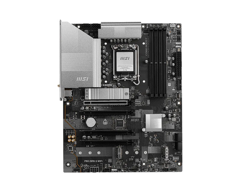 MSI PRO Z890-S WIFI ATX Intel LGA1851 Motherboard 4x DDR5 256GB PCIe x16 3x M.2 4x SATA Wi-Fi 7