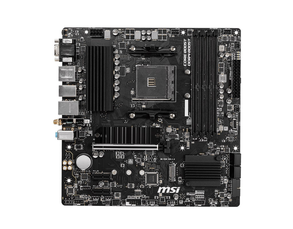 MSI B550M PRO-VDH WIFI Micro-ATX AMD B550 AM4 Motherboard — DDR4 Wi-Fi 128GB 4xSATA HDMI