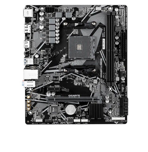 Gigabyte B550M H ARGB Micro-ATX AMD B550 AM4 Motherboard — DDR4 PCIe 4.0 HDMI 2.1 M.2