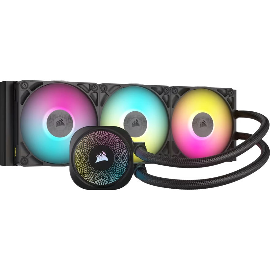 Corsair iCUE LINK TITAN 360 RX RGB AIO Black 360mm Liquid CPU Cooler 73.5CFM 2100RPM Aluminum Rad Intel AMD