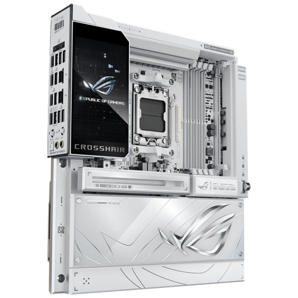 ASUS ROG CROSSHAIR X870E GLACIAL E-ATX AMD AM5 Motherboard DDR5 256GB PCIe 5.0 7x M.2 Wi-Fi 7 Dual 10GbE USB4