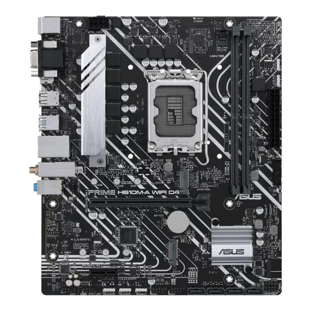 ASUS PRIME H610M-A WIFI D4-CSM Micro-ATX Intel H610 LGA1700 Motherboard — DDR4 64GB Wi-Fi 5 Dual M.2 PCIe 4.0