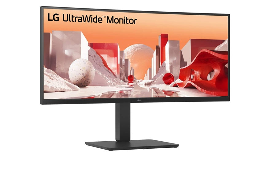 LG 34" UltraWide WQHD Curved IPS Monitor 3440x1440 HDR10 sRGB 99% USB-C 90W RJ45 Speakers Height Swivel Stand
