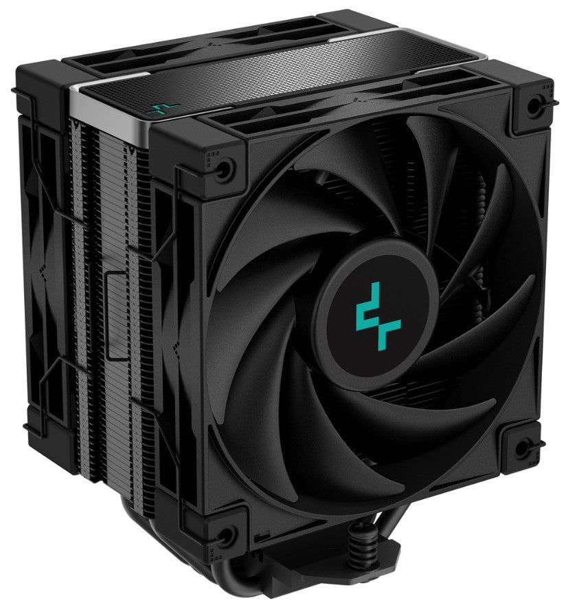 DeepCool AK400 Zero Dark PLUS Single-Tower CPU Cooler 4 Heat Pipes 220W TDP Dual Fans Intel LGA1851/1700 AMD AM5/AM4