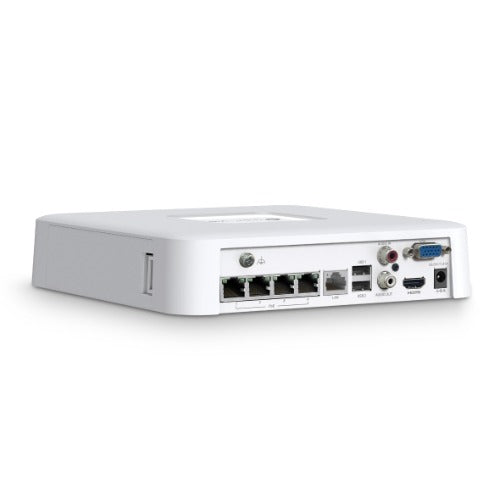 TP-Link VIGI NVR1104H-4P 4 Channel PoE+ Network Video Recorder — 4K HDMI 16MP Decoding 24/7 Recording (HDD Not Included)
