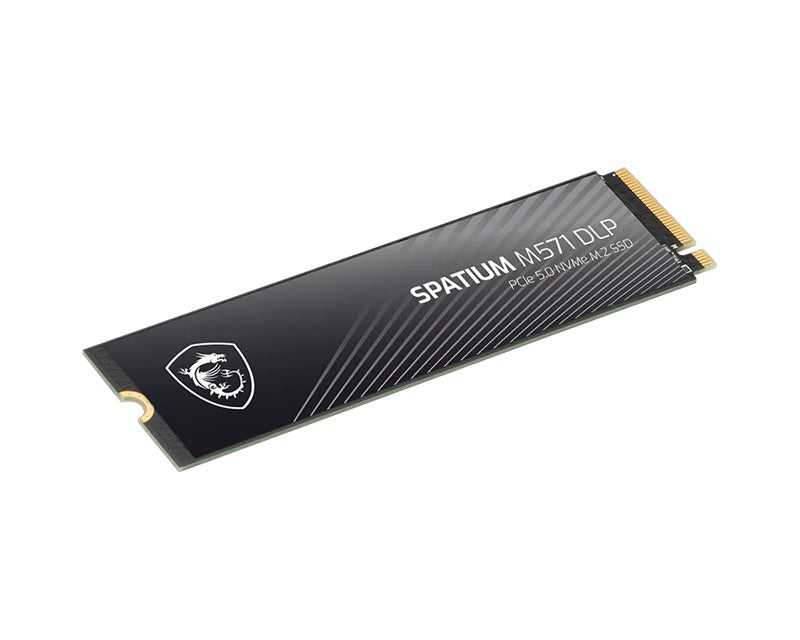 MSI SPATIUM M571 DLP 2TB M.2 2280 PCIe Gen5 NVMe SSD — 14500MB/s Read 11000MB/s Write 1400TBW 5YR