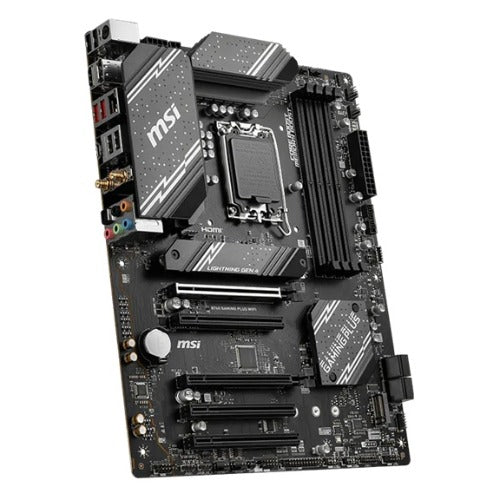 MSI B760 GAMING PLUS WIFI ATX Intel B760 LGA1700 Motherboard — DDR5 Wi-Fi 6E 4-Slot 192GB Dual M.2 USB-C