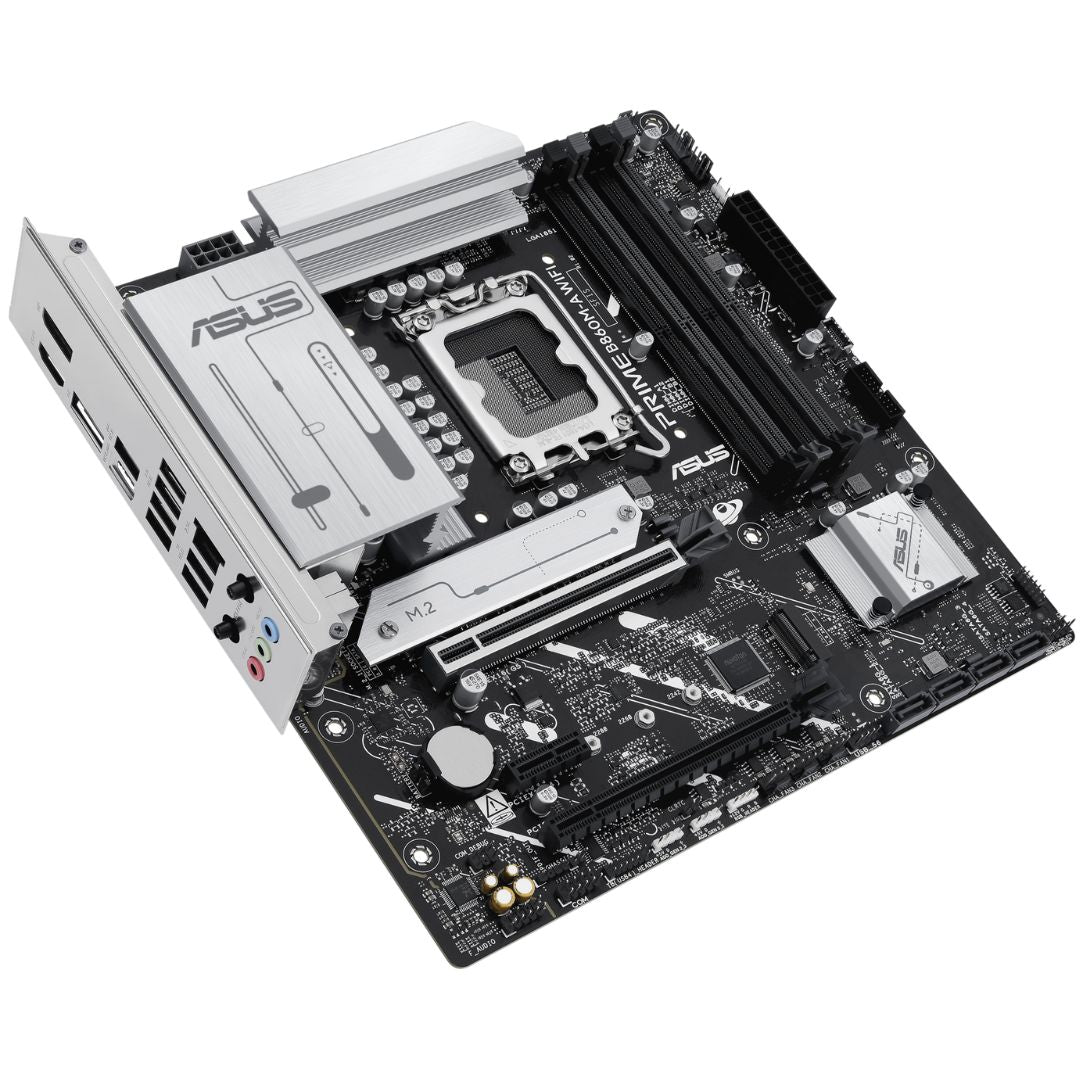ASUS PRIME B860M-A WIFI-CSM Micro-ATX Intel B860 LGA1851 Motherboard — DDR5 Wi-Fi 6E PCIe 5.0 Dual M.2