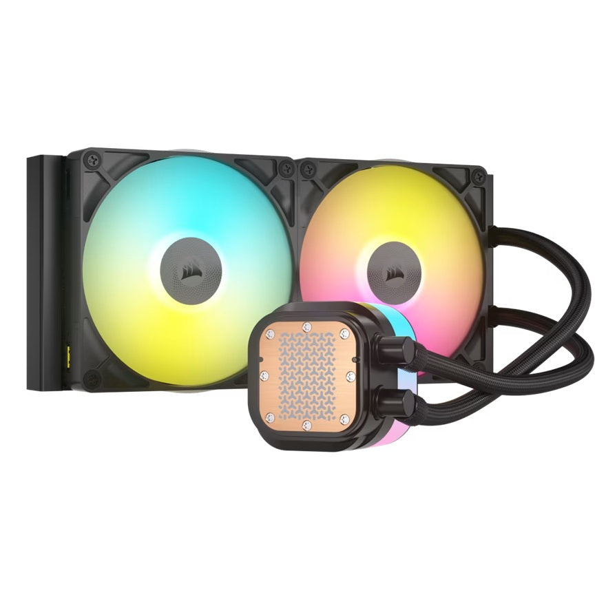 Corsair iCUE LINK TITAN 280 RX RGB AIO Black 280mm Liquid CPU Cooler 94.7CFM 1700RPM Aluminum Rad Intel AMD