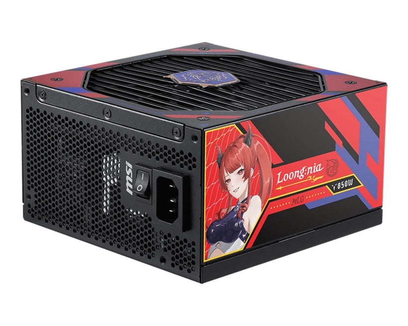 MSI MAG A850GLS MLG Edition 850W 80+ Gold Fully Modular Silent Power Supply