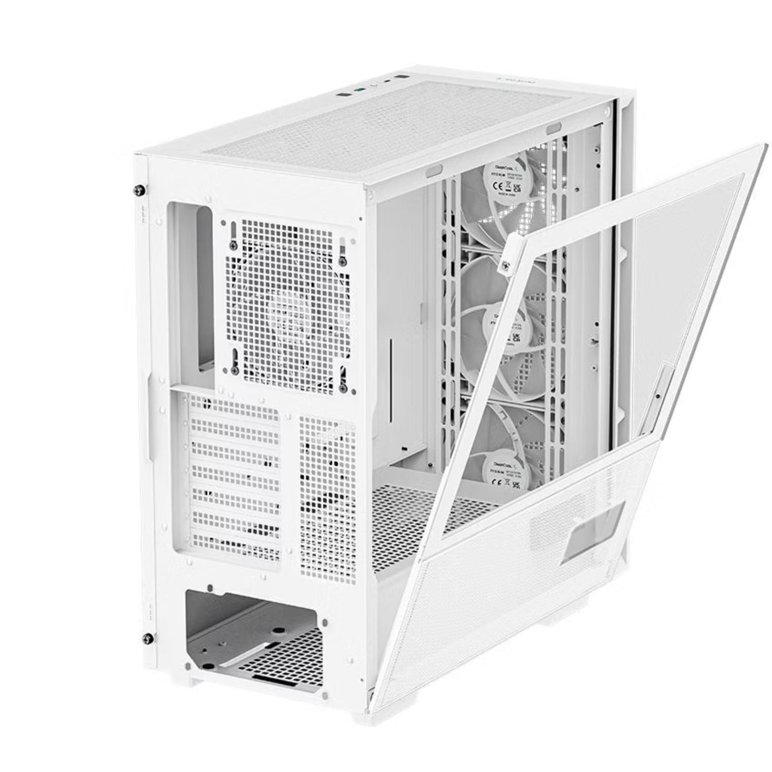 DeepCool CH560 Digital White ATX High Airflow Mid-Tower Case Digital Status Display 3x 140mm Fans