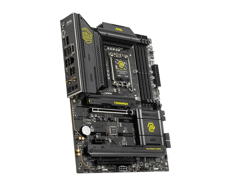 MSI MAG B860 TOMAHAWK WIFI ATX Intel B860 LGA1851 Motherboard — DDR5 Killer Wi-Fi 7 3xM.2 4-Slot