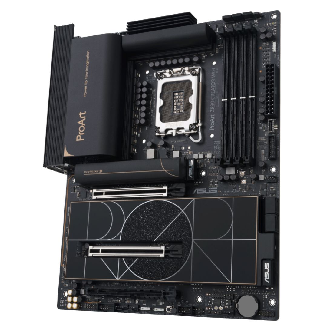 ASUS ProArt Z890-CREATOR WIFI ATX Intel Z890 LGA1851 Motherboard — DDR5 Wi-Fi 7 5xM.2 3x Thunderbolt 4 12.5GbE