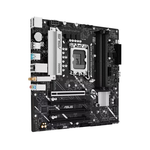 ASUS B760M MAX GAMING WIFI Micro-ATX Intel B760 LGA1700 Motherboard — DDR5 Wi-Fi 6 PCIe 5.0 3xM.2 192GB