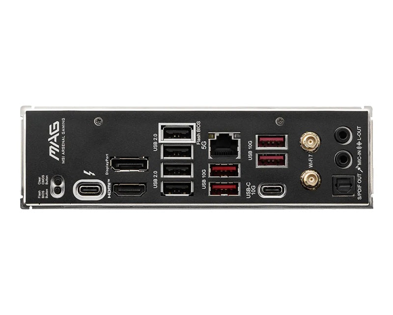 MSI MAG B860 TOMAHAWK WIFI ATX Intel LGA1851 Motherboard 4x DDR5 256GB 2x PCIe 3x M.2 4x SATA Wi-Fi 7 Killer Ethernet