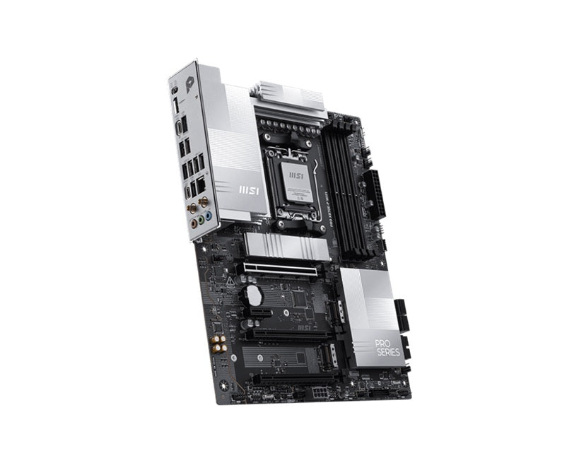 MSI PRO X870E-P WIFI ATX AMD AM5 Motherboard DDR5 8200MHz PCIe 5.0 M.2 Gen5 Wi-Fi 7 5G LAN USB4 Audio 7.1