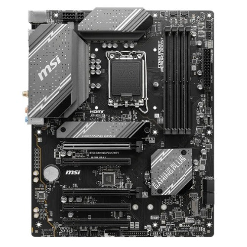 MSI B760 GAMING PLUS WIFI ATX Intel LGA1700 Motherboard 4x DDR5 192GB PCIe x16 2x M.2 4x SATA USB 3.2