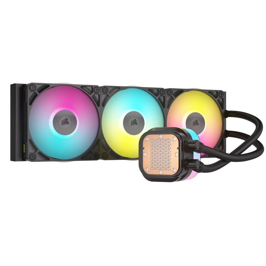 Corsair iCUE LINK TITAN 360 RX RGB AIO Black 360mm Liquid CPU Cooler 73.5CFM 2100RPM Aluminum Rad Intel AMD