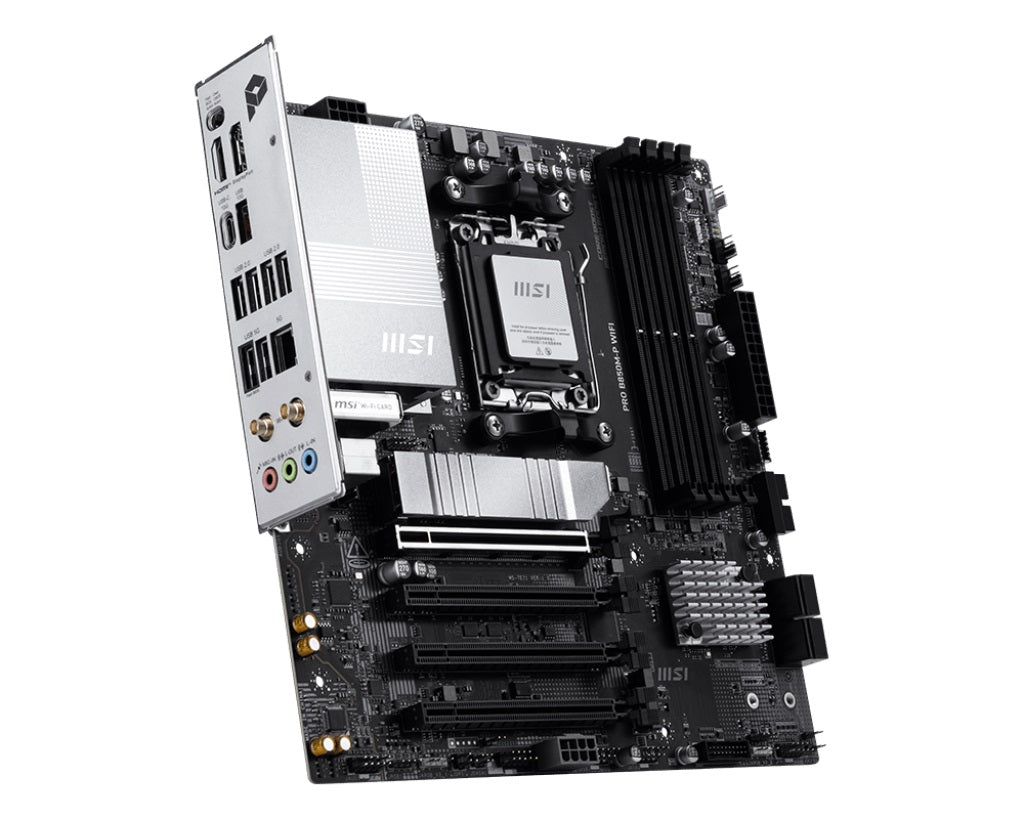 MSI PRO B850M-P WIFI Micro-ATX AMD AM5 Motherboard 4x DDR5 256GB PCIe x16 3x M.2 3x USB-C Wi-Fi 7