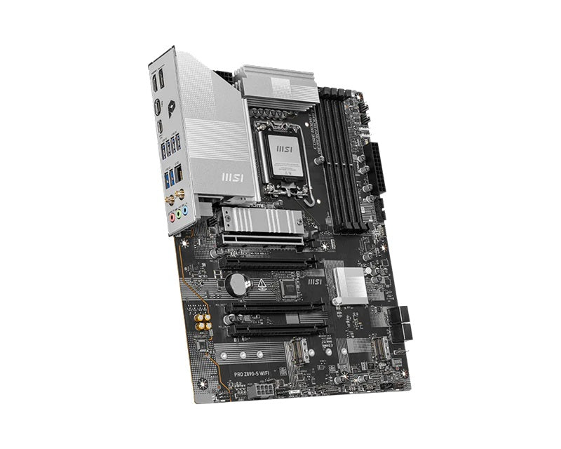 MSI PRO Z890-S WIFI ATX Intel Z890 LGA1851 Motherboard — DDR5 Wi-Fi 7 4-Slot 3xM.2 PCIe 5.0