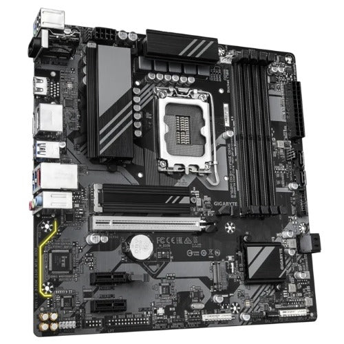 Gigabyte B760M DS3H WIFI6E GEN5 Micro-ATX Intel B760 LGA1700 Motherboard — DDR5 Wi-Fi 6E 4-Slot 256GB Dual M.2
